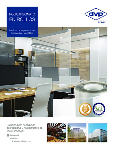 Ofertas de Ferretería y Construcción en Concepción | POLICARBONATO EN ROLLO de De Vicente Plasticos | 19-12-2022 - 31-10-2023