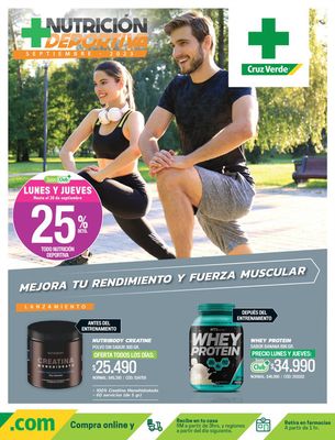 Catálogo Cruz Verde | Link Catálogo Nutrición Deportiva Septiembre 2023 | 01-09-2023 - 30-09-2023