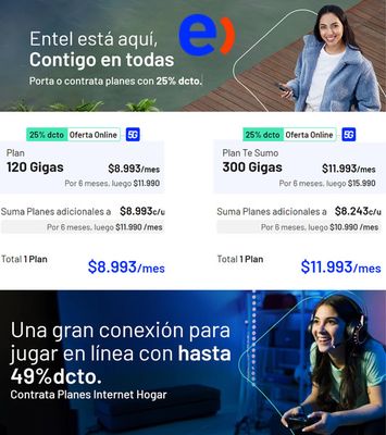 Ofertas de Computación y Electrónica en Concepción | Promociones Entel de Entel | 06-09-2023 - 24-09-2023