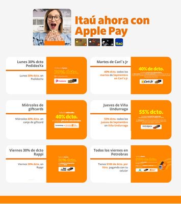 Ofertas de Bancos y Servicios en Viña del Mar | promoción especial Banco Itaú de Banco Itaú | 06-09-2023 - 30-09-2023