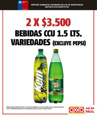 Ofertas de Supermercados y Alimentación en Providencia | Promociones OXXO de OXXO | 07-09-2023 - 04-10-2023