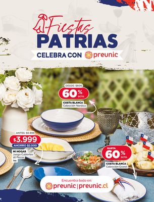 Catálogo PreUnic en Arica | Fiestas Patrias | 07-09-2023 - 24-09-2023