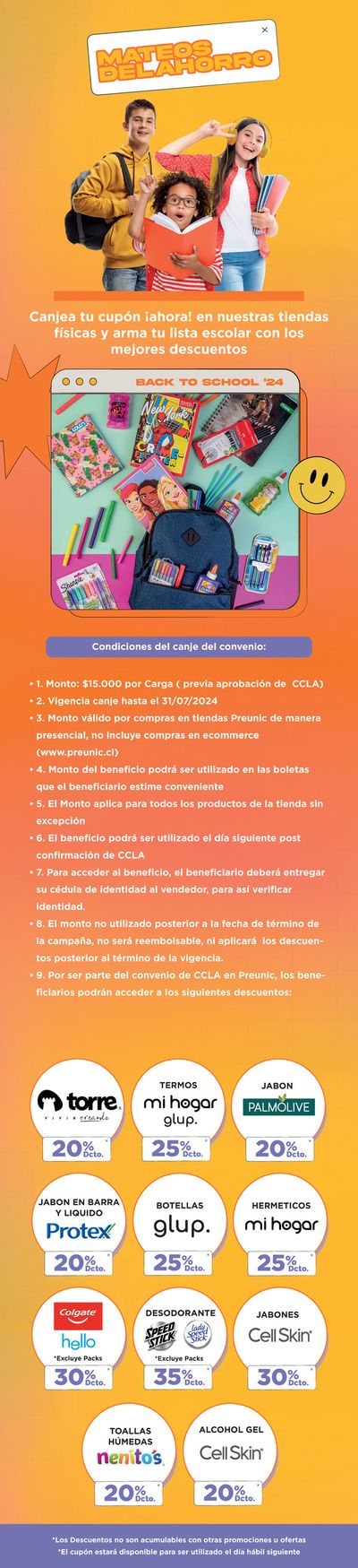 Catálogo PreUnic en Coronel | Mateos de Ahorro Caja Los Andes Tiendas | 16-01-2024 - 31-07-2024