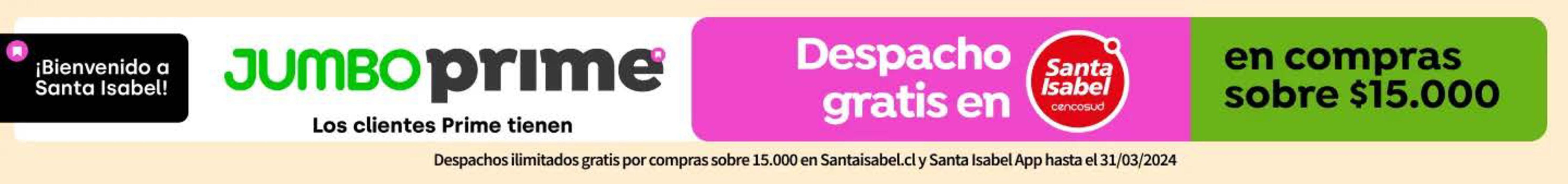 Catálogo Santa Isabel en Puente Alto | Despacho gratis en compras sobre $15.000 . | 20-02-2024 - 31-03-2024