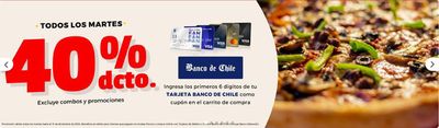 Ofertas de Restaurantes y Pastelerías en Santiago | Telepizza 40% dcto ! de Telepizza | 27-02-2024 - 31-12-2024
