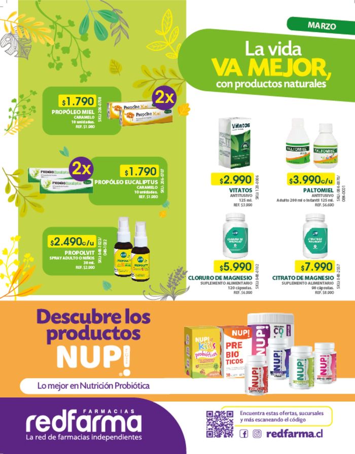 Catálogo Farmacias Redfarma en Cabrero | Farmacias Redfarma Naturales | 04-03-2024 - 31-03-2024