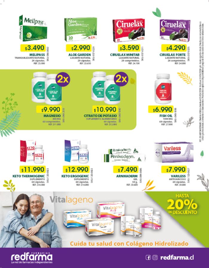 Catálogo Farmacias Redfarma en Cabrero | Farmacias Redfarma Naturales | 04-03-2024 - 31-03-2024