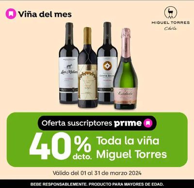 Catálogo Jumbo en Ñuñoa | 40% dcto . Toda la viña dcto , Miguel Torres ! | 25-03-2024 - 31-03-2024