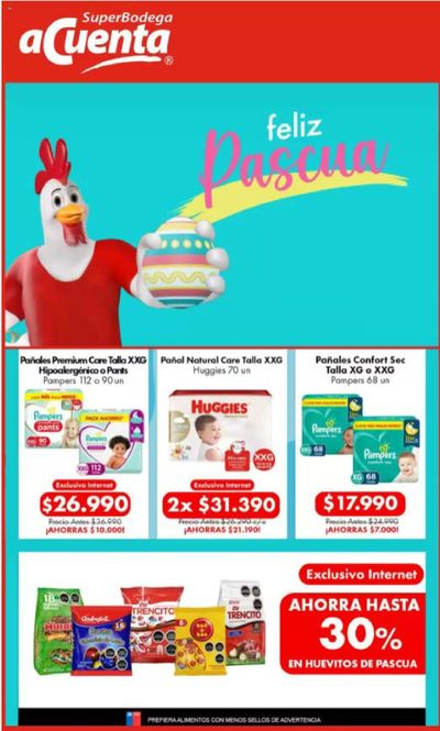 Ofertas de Supermercados y Alimentación en Padre Las Casas | Catálogo Super Bodega a Cuenta ! de Super Bodega a Cuenta | 25-03-2024 - 05-04-2024