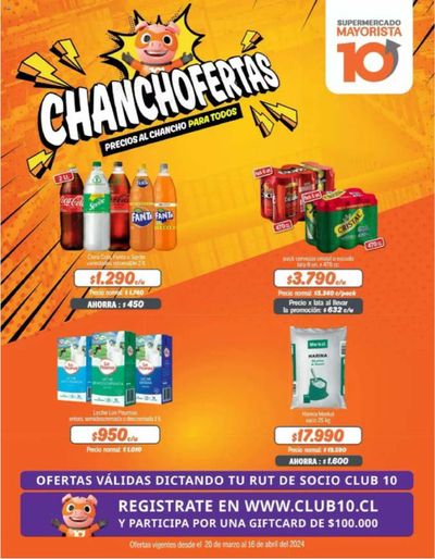 Ofertas de Supermercados y Alimentación en Macul | Catálogo Mayorista 10 ! de Mayorista 10 | 25-03-2024 - 16-04-2024