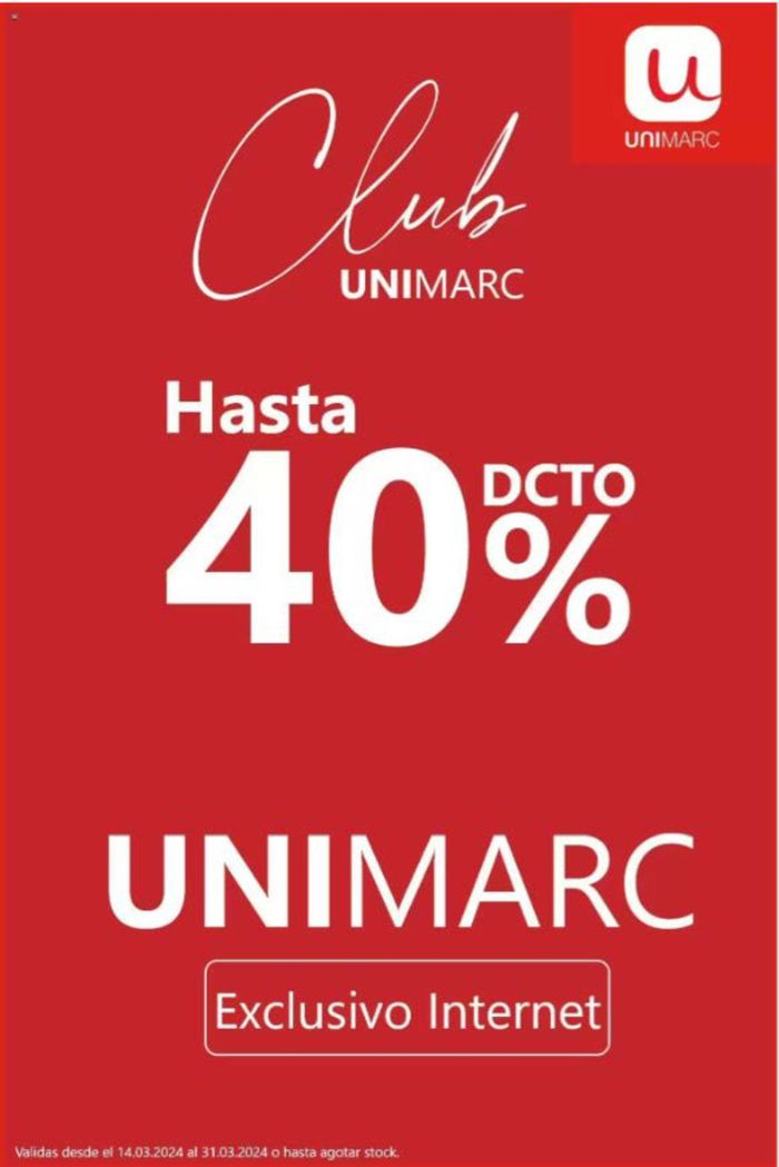 Catálogo Unimarc en Buin | Catálogo Unimarc ! | 26-03-2024 - 31-03-2024