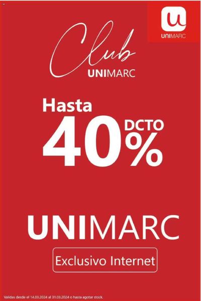 Catálogo Unimarc en La Reina | Catálogo Unimarc ! | 26-03-2024 - 31-03-2024