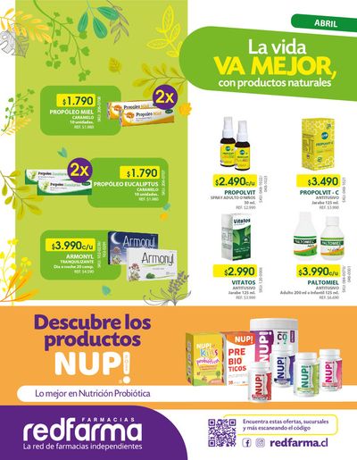 Catálogo Farmacias Redfarma en Talcahuano | Farmacias Redfarma Naturales | 02-04-2024 - 30-04-2024