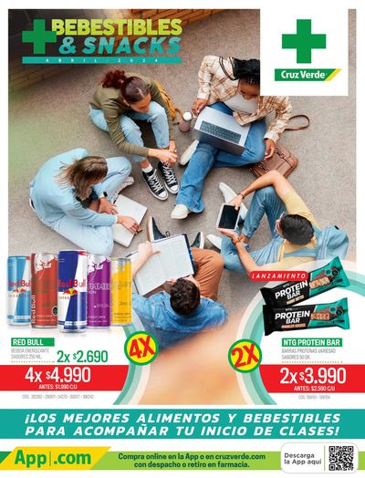 Catálogo Cruz Verde en Santiago | Link Catálogo Bebestibles y Snacks Abril 2024 | 04-04-2024 - 30-04-2024