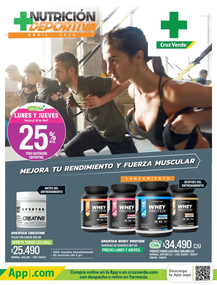 Catálogo Cruz Verde en Temuco | Link Catálogo Nutrición Deportiva Abril 2024 | 04-04-2024 - 30-04-2024