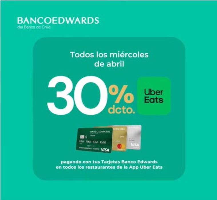 Catálogo Banco Edwards en Concepción | ¡Beneficios que llegan en minutos! Todos los miércoles de abril tienes 30% dcto. | 05-04-2024 - 19-04-2024