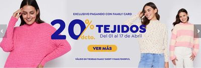 Ofertas de Ropa, Zapatos y Accesorios en Rancagua | Family Shop hasta 20% dcto ! de Family Shop | 12-04-2024 - 17-04-2024