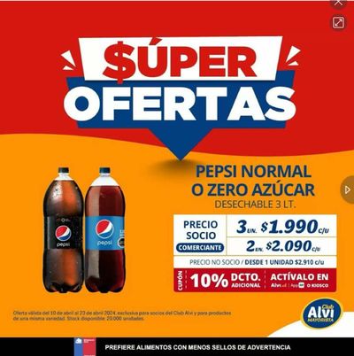 Ofertas de Supermercados y Alimentación en Quilicura | Super ofertas ! de Alvi | 15-04-2024 - 23-04-2024
