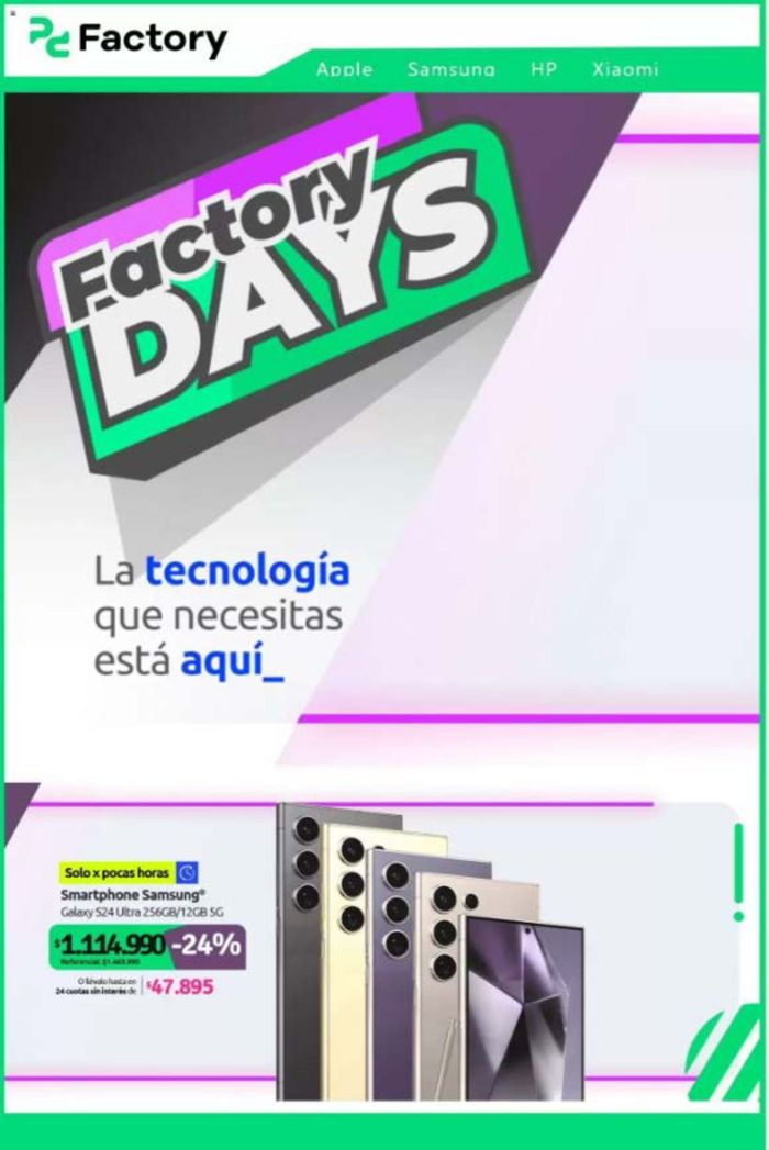 Catálogo PC Factory en Cerrillos | Catálogo PC Factory | 18-04-2024 - 22-04-2024