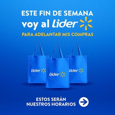 Catálogo Lider en Iquique |  1 de mayo, nuestros Supermercados se encontrarán cerrados y para este martes 30 tendremos horarios especiales ! | 30-04-2024 - 01-05-2024