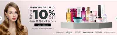 Ofertas de Perfumerías y Belleza en Placilla | Palumbo promociones ! de Palumbo | 02-05-2024 - 02-05-2024