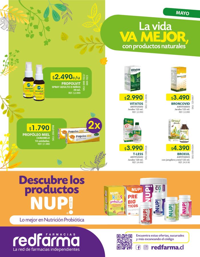 Catálogo Farmacias Redfarma en Puerto Montt | Farmacias Redfarma Naturales | 03-05-2024 - 31-05-2024