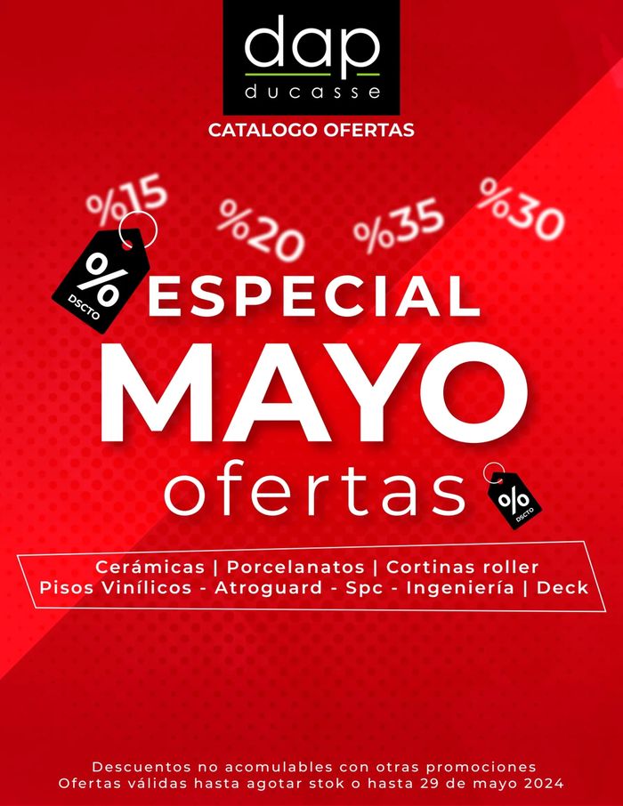 Catálogo Dap Ducasse en Iquique | Especial Mayo ofertas ! | 03-05-2024 - 29-05-2024
