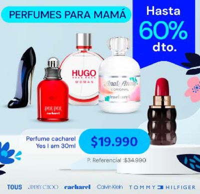 Ofertas de Viajes y Ocio en Temuco | Perfumes para mama , hasta 60% dcto . de Travel Club | 03-05-2024 - 22-05-2024