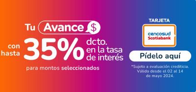 Catálogo Santa Isabel en Pudahuel | Hasta 35% dcto en la tasa de interés ! | 07-05-2024 - 14-05-2024