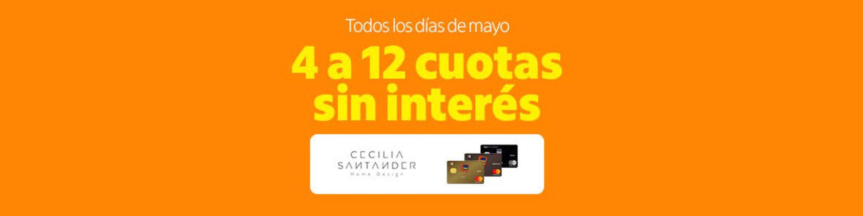 Catálogo Banco Itaú en Las Condes | Aprovecha desde 4 a 24 cuotas sin interés en Cecilia Santander | 09-05-2024 - 22-05-2024