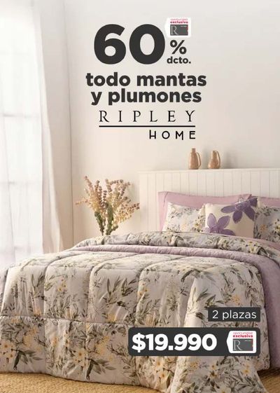 Catálogo Ripley en Chillán | Hasta 60% dcto todo mantas y plumones ! | 10-05-2024 - 17-05-2024