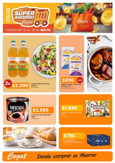 Ofertas de Supermercados y Alimentación en Puerto Montt | Cugat catálogo ! de Cugat | 17-05-2024 - 29-05-2024