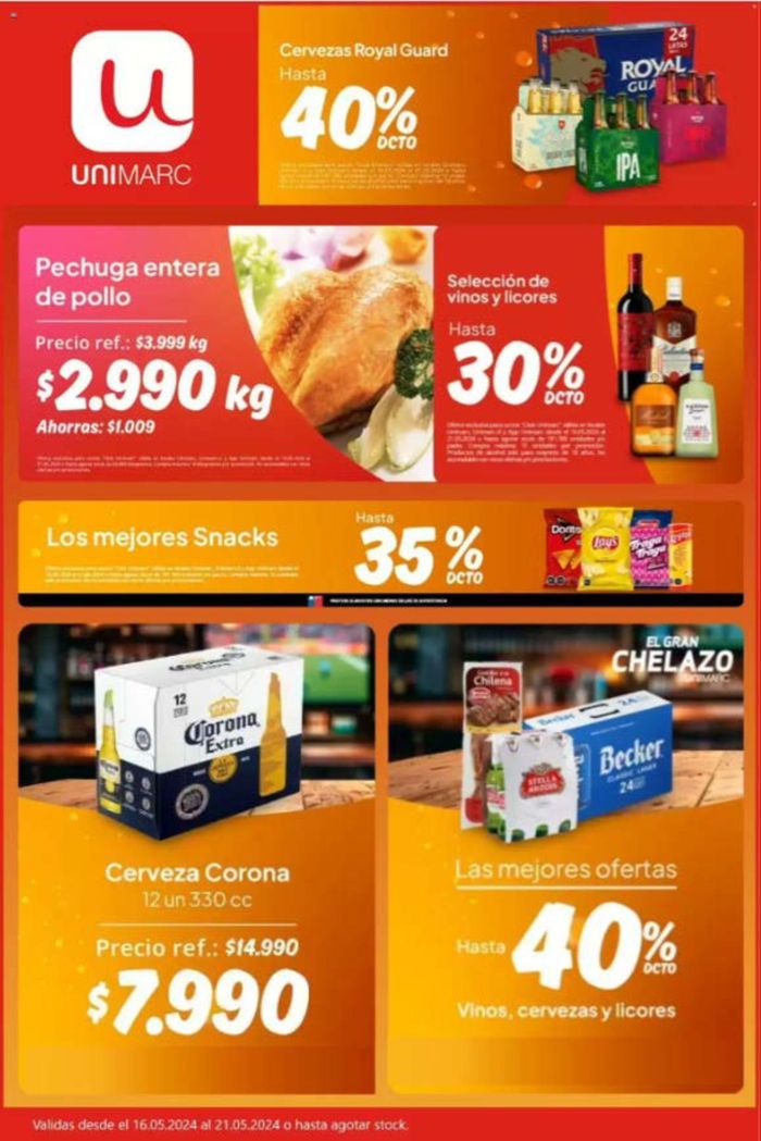 Catálogo Unimarc en Cabrero | Hasta 40% dcto ! | 17-05-2024 - 21-05-2024