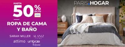 Catálogo Paris en Arica | Hasta 50% dcto ropa de cama y bano ! | 20-05-2024 - 28-05-2024