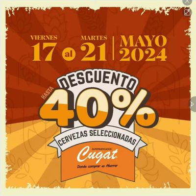Catálogo Cugat en San Vicente de Tagua Tagua | Hasta 40 % dcto cervesaz seleccionadas ! | 20-05-2024 - 21-05-2024