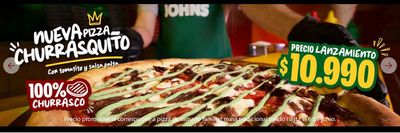 Ofertas de Restaurantes y Pastelerías en Buin | Nueva pizza chaurrasquito ! de Papa John's | 23-05-2024 - 06-06-2024