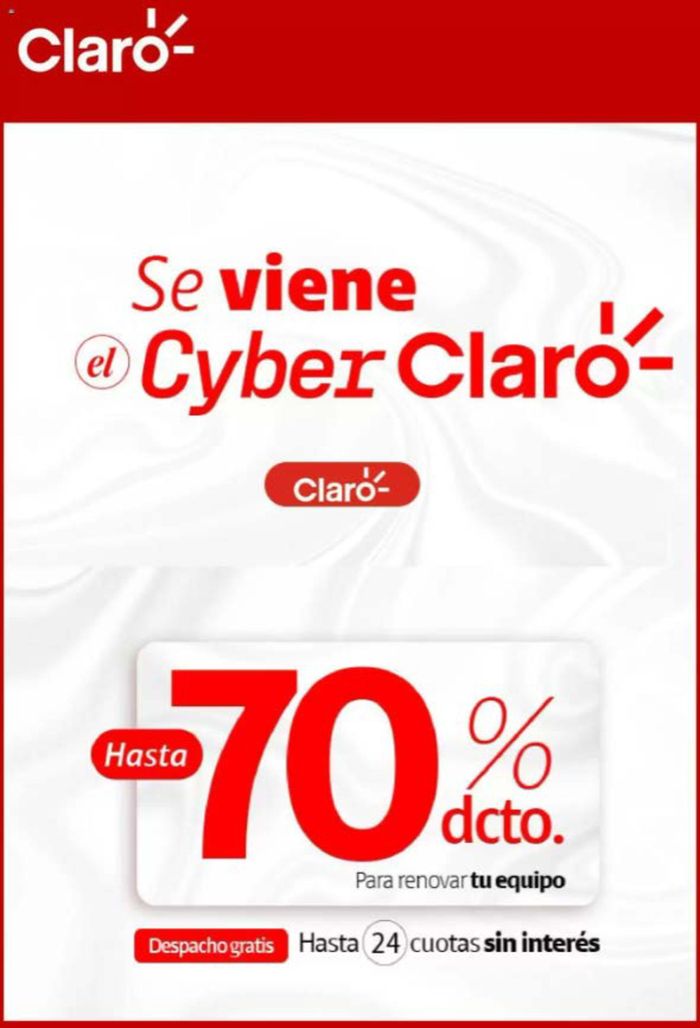 Catálogo Claro en Providencia | Hasta 70% dcto ! | 27-05-2024 - 04-06-2024