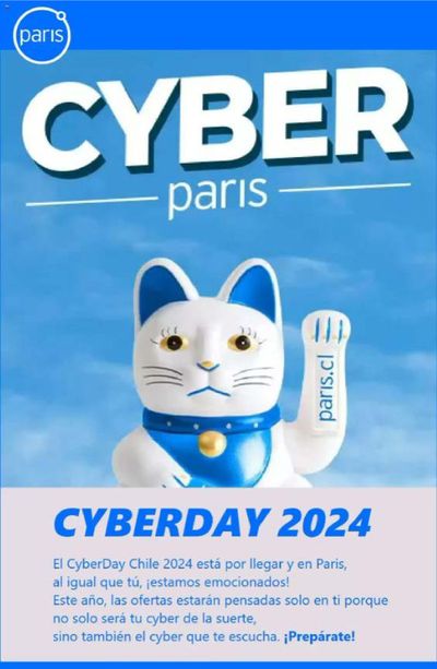 Ofertas de Almacenes en La Cisterna | Cyberday 2024 ! de Paris | 28-05-2024 - 04-06-2024
