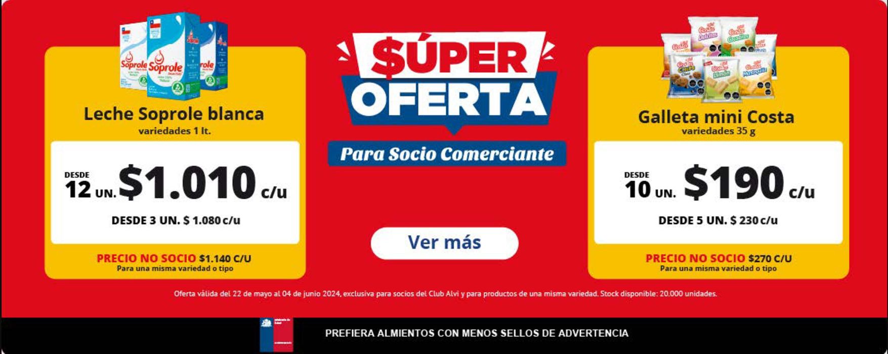 Catálogo Alvi en Puerto Montt | Super oferta , para Socio Comerciante ! | 30-05-2024 - 04-06-2024