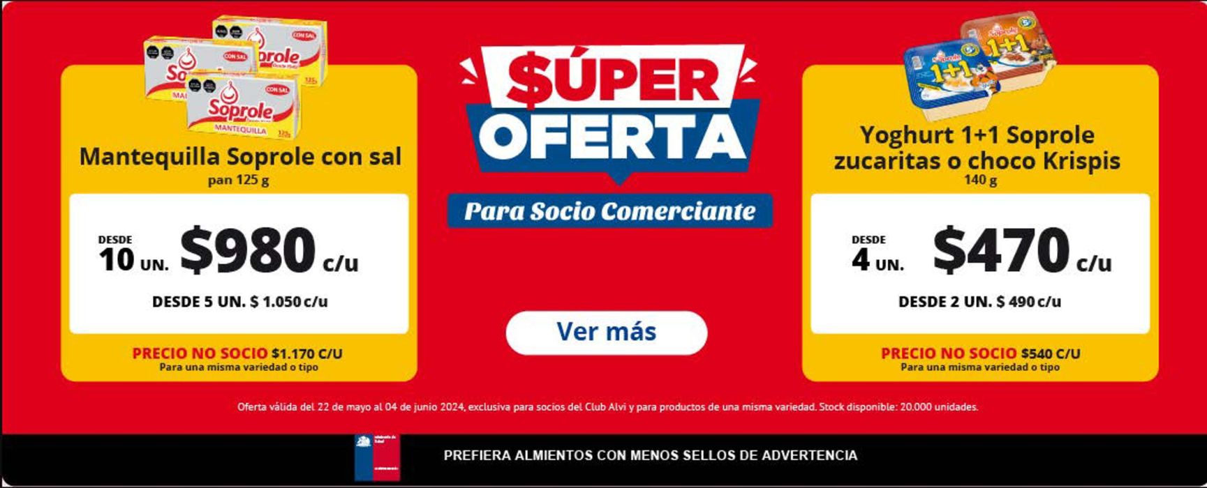 Catálogo Alvi en Puerto Montt | Super oferta , para Socio Comerciante ! | 30-05-2024 - 04-06-2024