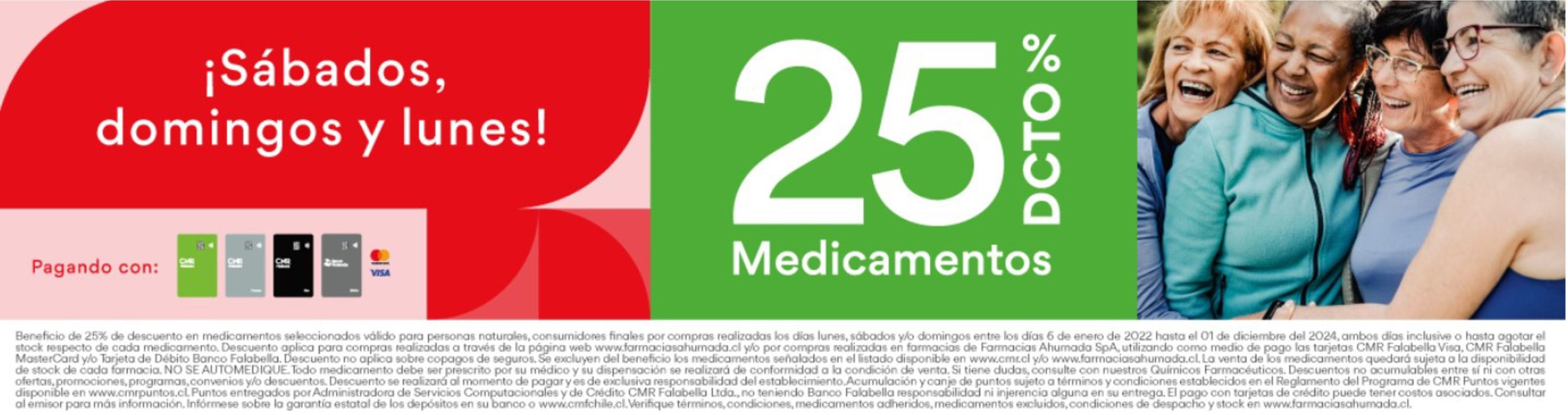 Catálogo Farmacias Ahumada | Hasta 25% dcto , medicamentos ! | 24-06-2024 - 01-12-2024