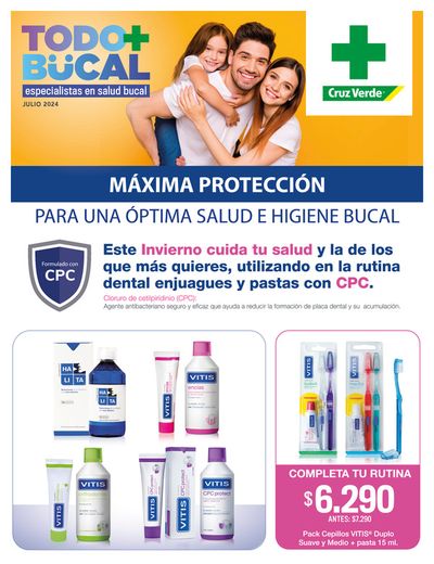 Ofertas de Farmacias y Salud en Maipú | Link Catálogo Todo Bucal Julio 2024 de Cruz Verde | 01-07-2024 - 31-07-2024