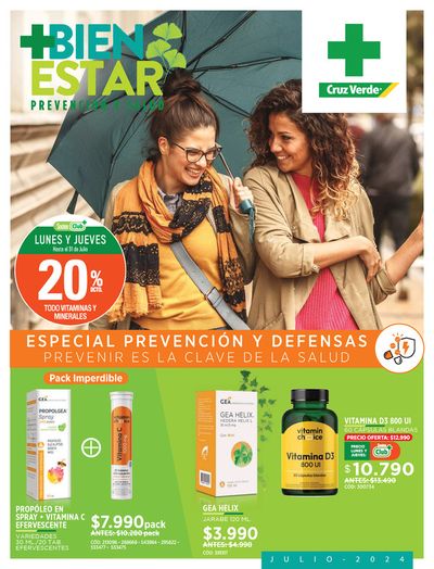 Ofertas de Farmacias y Salud | Link Catálogo Bienestar Julio 2024 de Cruz Verde | 01-07-2024 - 31-07-2024