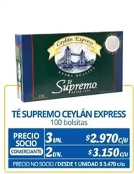 Oferta de Ceylán - Te supremo - Express por $2970 en Alvi