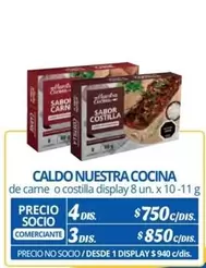 Oferta de Care+ - Caldo Nuestra Cocina por $750 en Alvi