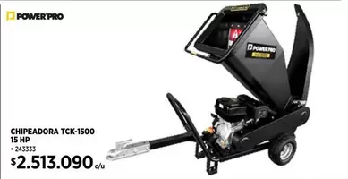 Oferta de Power Pro - Chipeadora Tck-1500 15 HP por $2513090 en Construmart