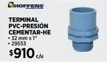 Oferta de Terminal PVC-Presion Cementar-he por $910 en Construmart