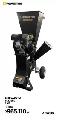 Oferta de Power Pro - Chipeadora TCL-650 7 H por $965,11 en Construmart