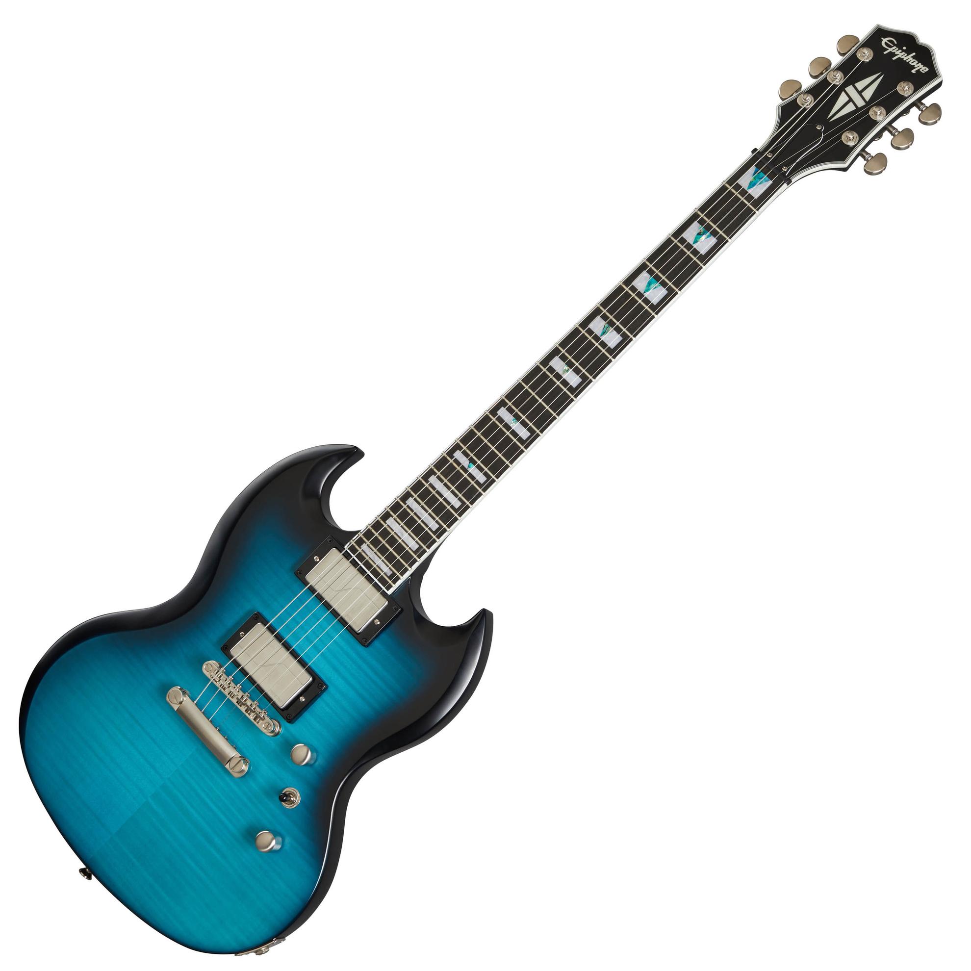 Oferta de Guitarra eléctrica Epiphone SG Prophecy - Blue Tiger Aged Gloss por $949990 en Audiomusica