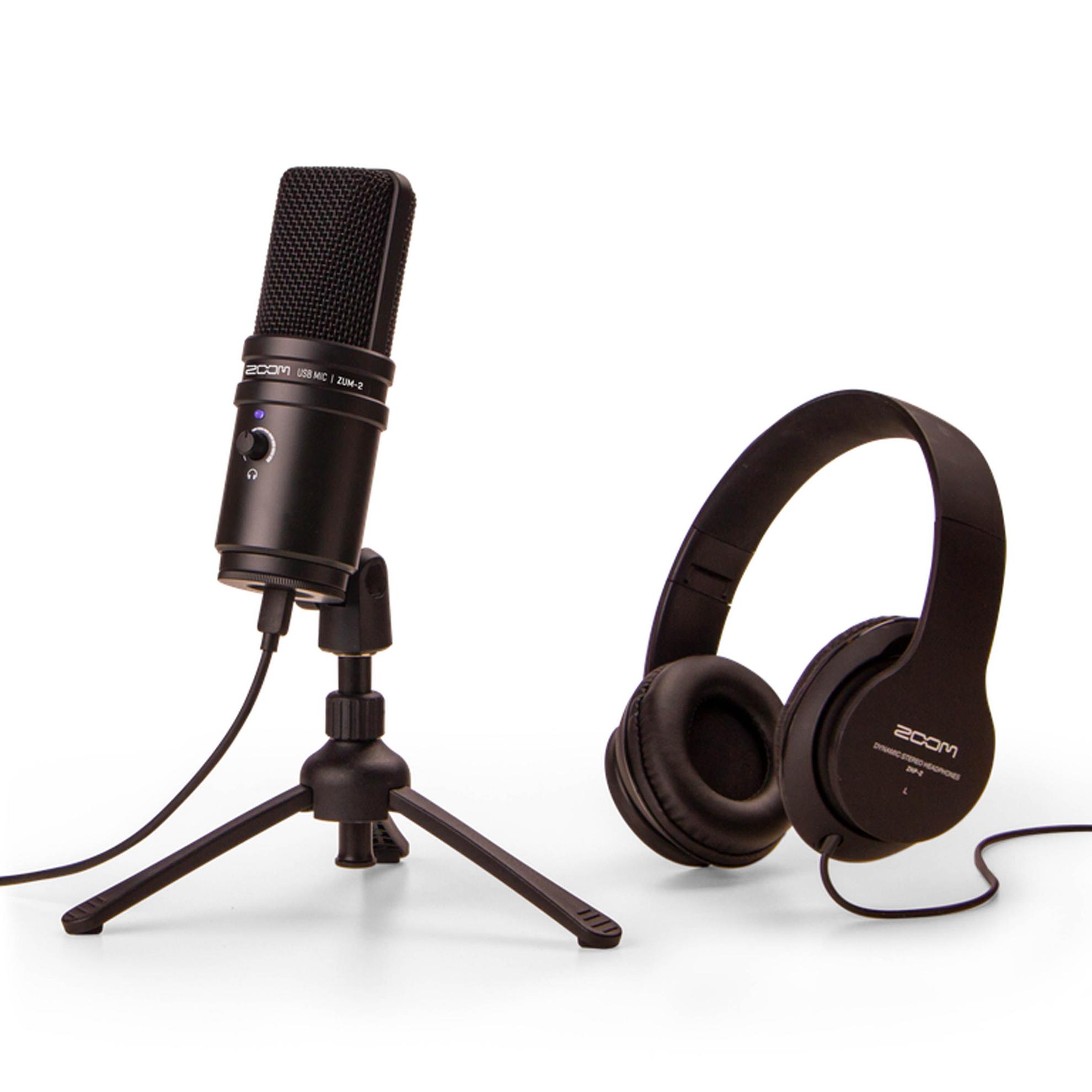 Oferta de Pack podcast Zoom ZUM-2 USB por $86990 en Audiomusica